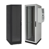 Gabinete de Telecomunicaciones ProLine V/D, 700 mm de Ancho, 800 mm de Profundidad, Compatible Con Aire Acondicionado Tipo G28, 42 UR, Color Gris Claro